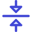 Triangle Arrow Align Center Icon from Core Duo Set