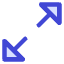 Triangle Arrow Expand Diagonal 1 Icon from Core Duo Set