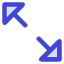 Triangle Arrow Expand Diagonal 2 Icon from Core Duo Set
