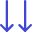 Double Line Arrow Down Icon from Core Duo Set