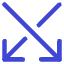 Line Arrow Crossover Down Icon from Core Duo Set