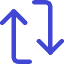 Line Arrow Reload Vertical 1 Icon from Core Duo Set