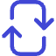 Line Arrow Reload Vertical 2 Icon from Core Duo Set