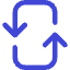 Line Arrow Reload Vertical 3 Icon from Core Duo Set