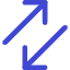 Line Arrow Transfer Diagonal 3 Icon from Core Duo Set