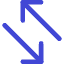 Line Arrow Transfer Diagonal 4 Icon from Core Duo Set