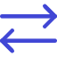 Line Arrow Transfer Horizontal 2 Icon from Core Duo Set