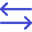 Line Arrow Transfer Horizontal 3 Icon from Core Duo Set