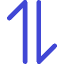 Line Arrow Transfer Vertical 1 Icon from Core Duo Set