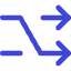 Shuffle Line Arrow Icon from Core Duo Set