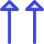 Double Triangle Arrow Up Icon from Core Duo Set