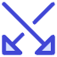 Triangle Arrow Crossover Down Icon from Core Duo Set