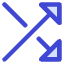 Triangle Arrow Crossover Right Icon from Core Duo Set