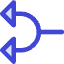 Triangle Arrow Split Left 1 Icon from Core Duo Set