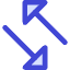 Triangle Arrow Transfer Diagonal 4 Icon from Core Duo Set