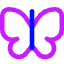 Butterfly Icon from Core Neon Set