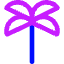 Palm Tree Icon from Core Neon Set
