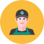 Barista Man Icon from Kameleon Colors Set