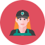 Barista Woman Icon from Kameleon Colors Set
