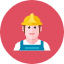 Construction Worker 3 Icon from Kameleon Colors Set