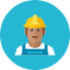 Construction Worker 4 Icon from Kameleon Colors Set