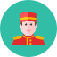 Hotel Employee Icon from Kameleon Colors Set