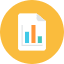 Graph File Icon from Kameleon Colors Set