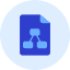 Mindmap File Icon from Kameleon Duo Set