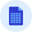 Spreadsheet File Icon from Kameleon Duo Set