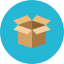 Box Open Icon from Kameleon Colors Set