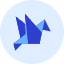 Paper Bird Icon from Kameleon Duo Set