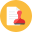 Stamp Paper Icon from Kameleon Colors Set