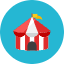 Circus Tent Icon from Kameleon Colors Set