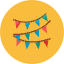 Party Flag Icon from Kameleon Colors Set