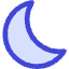 Angled Moon Icon from Core Duo Set