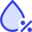 Droplet Humidity Percentage Icon from Core Duo Set