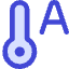 Temperature Thermostat Auto Icon from Core Duo Set