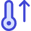 Thermometer Increase Icon from Core Duo Set