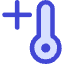 Thermometer Positive Icon from Core Duo Set