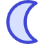 Waning Cresent Moon Icon from Core Duo Set
