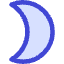 Waxing Cresent Moon Icon from Core Duo Set