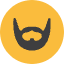 Beard Icon from Kameleon Colors Set
