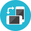 Smartphone Rotate Icon from Kameleon Colors - Free Set