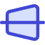 Edit Trapezoid Horizontal Icon from Core Duo Set