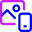 Insert From Other Device Icon from Core Neon Set