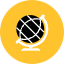 Education Globe Icon from Kameleon Pop Set