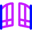 Open Gate Icon from Core Neon Set