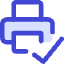 Print Printer Connected Icon from Core Duo Set