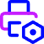 Printer Maintenance Nut Icon from Core Neon Set