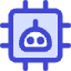 Ai Chip Robot Icon from Core Duo Set